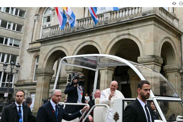 Papa  Francisco no Luxemburgo